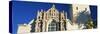 Low angle view of a cathedral, St. Francis Universal Catholic Cathedral Chapel, San Diego, Calif...-null-Stretched Canvas