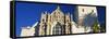 Low angle view of a cathedral, St. Francis Universal Catholic Cathedral Chapel, San Diego, Calif...-null-Framed Stretched Canvas