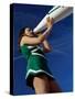 Low Angle View of a Cheerleader Holding a Bullhorn-null-Stretched Canvas