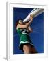 Low Angle View of a Cheerleader Holding a Bullhorn-null-Framed Photographic Print