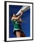 Low Angle View of a Cheerleader Holding a Bullhorn-null-Framed Photographic Print