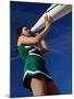 Low Angle View of a Cheerleader Holding a Bullhorn-null-Mounted Photographic Print