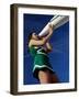 Low Angle View of a Cheerleader Holding a Bullhorn-null-Framed Photographic Print