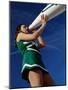 Low Angle View of a Cheerleader Holding a Bullhorn-null-Mounted Photographic Print