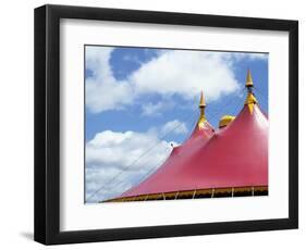 Low angle view of a circus tent roof-null-Framed Photographic Print