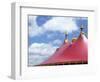 Low angle view of a circus tent roof-null-Framed Photographic Print
