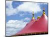 Low angle view of a circus tent roof-null-Mounted Photographic Print