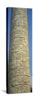 Low Angle View of a Column, Trajan's Column, Trajan's Forum, Rome, Italy-null-Stretched Canvas
