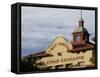 Low Angle View of a Commercial Building, Fort Worth Livestock Exchange, Fort Worth Stockyards-null-Framed Stretched Canvas