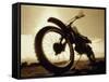 Low Angle View of a Dirt Bike-null-Framed Stretched Canvas