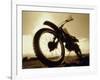 Low Angle View of a Dirt Bike-null-Framed Photographic Print