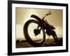 Low Angle View of a Dirt Bike-null-Framed Photographic Print