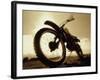 Low Angle View of a Dirt Bike-null-Framed Photographic Print