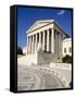 Low Angle View of a Government Building, Us Supreme Court Building, Washington DC, USA-null-Framed Stretched Canvas