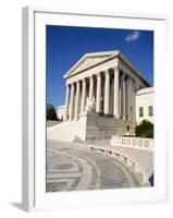 Low Angle View of a Government Building, Us Supreme Court Building, Washington DC, USA-null-Framed Photographic Print