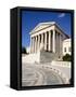 Low Angle View of a Government Building, Us Supreme Court Building, Washington DC, USA-null-Framed Stretched Canvas