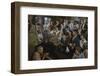 Low-Angle View of a Group of People as They Sing Along with a Pianist in a Unidentified Bar, 1959-Yale Joel-Framed Photographic Print