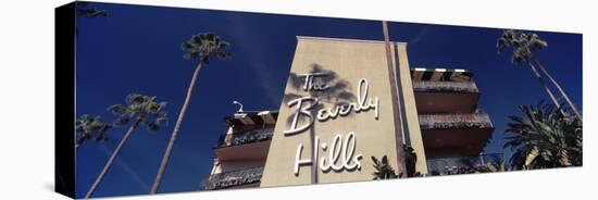 Low Angle View of a Hotel, Beverly Hills Hotel, Beverly Hills, Los Angeles County, California, USA-null-Stretched Canvas
