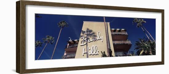 Low Angle View of a Hotel, Beverly Hills Hotel, Beverly Hills, Los Angeles County, California, USA-null-Framed Photographic Print