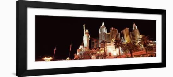 Low Angle View of a Hotel, New York New York Hotel, the Strip, Las Vegas, Nevada, USA-null-Framed Photographic Print
