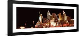 Low Angle View of a Hotel, New York New York Hotel, the Strip, Las Vegas, Nevada, USA-null-Framed Photographic Print