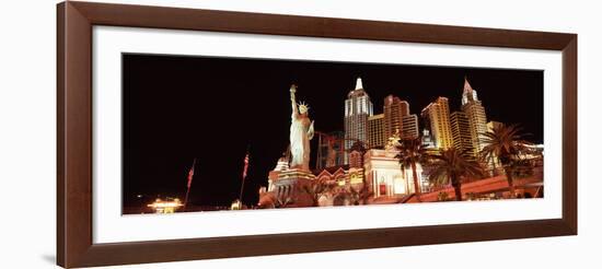 Low Angle View of a Hotel, New York New York Hotel, the Strip, Las Vegas, Nevada, USA-null-Framed Photographic Print