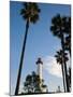 Low Angle View of a Lighthouse, Shoreline Village, Long Beach, Los Angeles County, California, USA-null-Mounted Premium Photographic Print