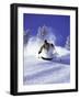 Low Angle View of a Man Skiing-null-Framed Premium Photographic Print