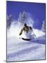 Low Angle View of a Man Skiing-null-Mounted Premium Photographic Print