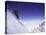 Low Angle View of a Man Skiing-null-Stretched Canvas