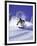 Low Angle View of a Man Skiing-null-Framed Photographic Print