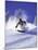 Low Angle View of a Man Skiing-null-Mounted Photographic Print