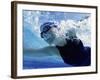 Low Angle View of a Mid Adult Woman Swimming Underwater-null-Framed Photographic Print