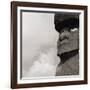 Low angle view of a Moai statue, Easter Island, Chile-null-Framed Photographic Print