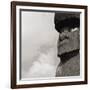 Low angle view of a Moai statue, Easter Island, Chile-null-Framed Photographic Print