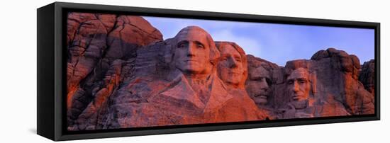 Low Angle View of a Monument, Mt Rushmore National Monument, Rapid City, South Dakota, USA-null-Framed Stretched Canvas