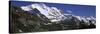 Low Angle View of a Mountain Range, Mt Jungfrau, Lauterbrunnen Valley, Wengen, Bernese Oberland,...-null-Stretched Canvas