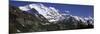 Low Angle View of a Mountain Range, Mt Jungfrau, Lauterbrunnen Valley, Wengen, Bernese Oberland,...-null-Mounted Photographic Print