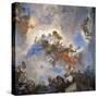 Low Angle View of a Mural on the Ceiling of a Palace-null-Stretched Canvas