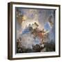 Low Angle View of a Mural on the Ceiling of a Palace-null-Framed Giclee Print
