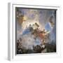 Low Angle View of a Mural on the Ceiling of a Palace-null-Framed Giclee Print