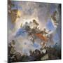 Low Angle View of a Mural on the Ceiling of a Palace-null-Mounted Giclee Print