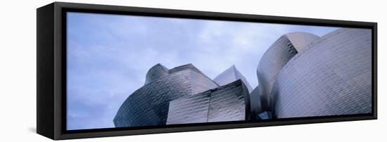 Low Angle View of a Museum, Guggenheim Musuem, Bilbao, Spain-null-Framed Stretched Canvas