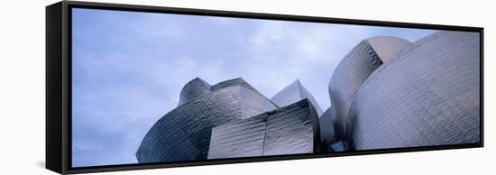 Low Angle View of a Museum, Guggenheim Musuem, Bilbao, Spain-null-Framed Stretched Canvas