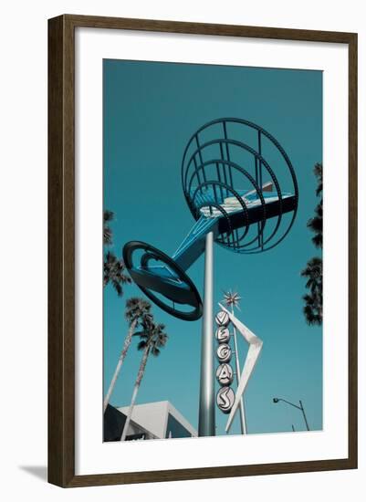 Low Angle View of a Neon Sign, Fremont Street, Las Vegas, Nevada, USA-null-Framed Photographic Print