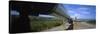 Low Angle View of a Pipeline, Trans-Alaskan Pipeline, Alaska, USA-null-Stretched Canvas