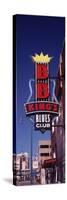 Low Angle View of a Signboard of a Restaurant, B.B. King's Blues Club, Beale Street, Memphis-null-Stretched Canvas