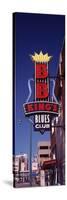 Low Angle View of a Signboard of a Restaurant, B.B. King's Blues Club, Beale Street, Memphis-null-Stretched Canvas