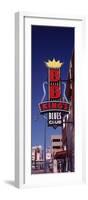 Low Angle View of a Signboard of a Restaurant, B.B. King's Blues Club, Beale Street, Memphis-null-Framed Photographic Print