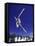 Low Angle View of a Skier in Mid Air-null-Framed Stretched Canvas